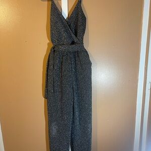Kaileigh Shimmering Black/Gray Jumpsuit